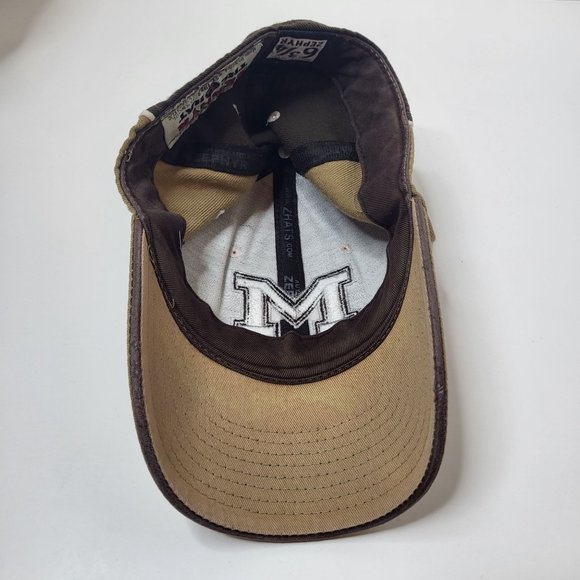 Zephyr Brand University of Michigan Wolverines Brown/Tan Fitted Hat Sz 6 3/4 Cap - Picture 9 of 13
